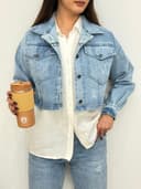 کراپ جین پاییزه کد 1863