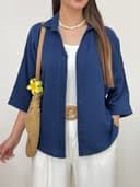 شومیز مانتویی نفس کد 1794