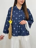 شومیز عروسکی استین دانتل کد1796