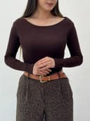 بلوز کبریتی یقه قایقی کد1957