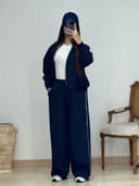 ست سویشرت و شلوار بغل خط کد 12970